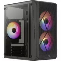 Корпус Aerocool Cs-107-A-BK-v2 (mATX, без БП, Window, USB3.0 x1, USB2.0 x1, 12cm FRGB fans x3)