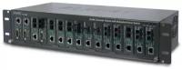 Planet MC-1500R48 шасси для уставнки медиаконвертеров/ 15-slot 19" Media Converter Chassis with Redundant Power Option