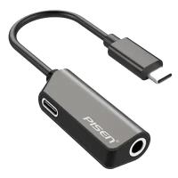 Переходник для гарнитуры USB Type-C → 3,5 Jack Pisen TS-E125, черный