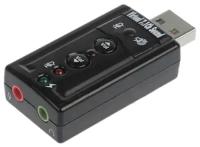 Звуковая карта USB TRUA71 (C-Media Cm108) 2.0 channel out 44-48KHz volume control (7.1 virtual chann