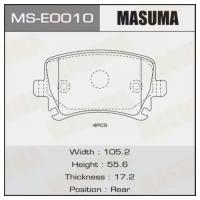 Колодки дисковые Masuma MASUMA MSE0010