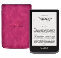 Электронная книга PocketBook 632 Touch HD 3, серый с обложкой Purple