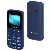 Maxvi Сотовый телефон Maxvi B100, 1.77", 2 sim, microSD, 600 мАч, синий