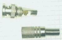 Разъем Штекер BNC под винт, металл с пружиной,кабель универсал.до 6 мм