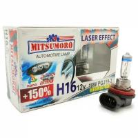 Лампы галогенные «Mitsumoro» H16 +150 Laser Effect (12V-19W, PGJ19-3) #19091