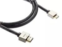 Кабель HDMI-19M --MiniHDMI-19M ver 2.0+3D/Ethernet,1m метал разъемы VCOM