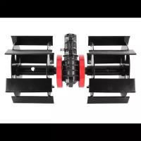 Насадка-культиватор для триммера 26мм (9 зубов) пропольник прямые ножи 10 мм