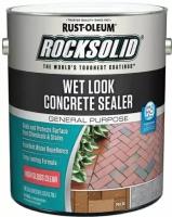 Пропитка для Бетонных Полов 3.78л Rust-Oleum RockSolid Wet Look Concrete Sealer с Эффектом Мокрого Камня, Бесцветная, Глянцевая