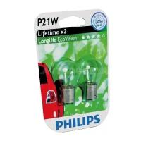 Лампа подсветки Philips 12498LLECOB2 P21W 12V 21W Long Life, блистер, 2