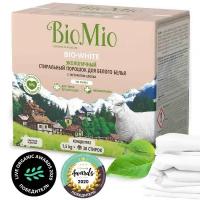 Стиральный порошок BIO MIO Bio-white Хлопок для белого белья без запаха 1500гр 4603014004666