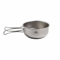 Миска с ручками титановая TITANIUM SINGLE-WALL BOWL WITH FOLDING HANDLE 300мл