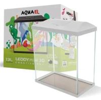 Aквариум с фильтром AQUAEL LEDDY MINI CREATIVE SET 35 белый (19 л) 35х18х30 см