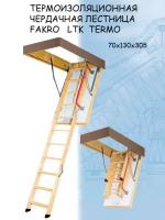 Лестница чердачная складная FAKRO TERMO LTK 70*130*305 см Факро
