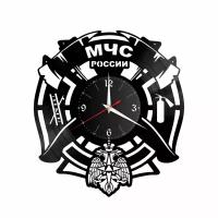 Часы из винила Redlaser "МЧС России, эмблема мчс" VW-10582