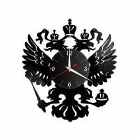 Часы из винила Redlaser "Герб России, двуглавый орел," VW-10495