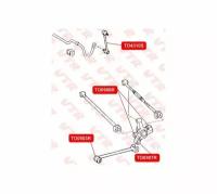 Полиуретановый сайлентблок задней продольной тяги, VTR TO0503RP