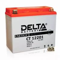 Батарея аккумуляторная для мотоциклов DELTA CT 12201 (YTX20L-BS, YTX20HL-BS, YB16L-B, YB18L-A)