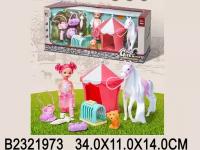 Набор "Наездница", в комплекте: кукла, аксессуары, лошадка, щенок WITHOUT 2321973