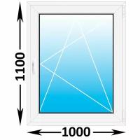 Пластиковое окно Veka WHS одностворчатое 1000x1100 (ширина Х высота) (1000Х1100)