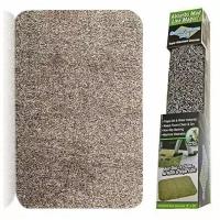 Супервпитывающий придверный коврик Clean Step Mat, коричневый