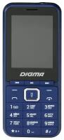 Мобильный телефон Digma LINX B241 32Mb темно-синий моноблок 2Sim 2.44" 240x320 0.08Mpix GSM900/1800 FM microSD max16Gb