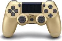 Беспроводной геймпад для PlayStation 4, модель Золотой V2. Джойстик совместимый с PS4, PC и Mac, Apple, Android