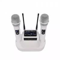 Беспроводные аккумуляторные радиомикрофоны SkyDisco MIC-WL 26 White