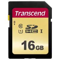 Карта памяти Transcend SDHC 16 Gb Class 3 (U3) (TS16GSDC500S)