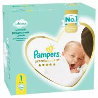 Подгузники Pampers Premium Care для новорожденных 2-5 кг, 1 размер, 102 шт