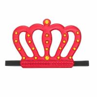 Карнавальная корона "Король", на резинке, цвет красный
