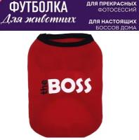 Одежда для собак. Майка "Boss" (24см )