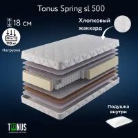 Матрас Tonus Spring sl 500, Независимые пружины, 160х200 см