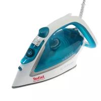 Утюги Tefal Утюг Tefal FV5718E0, 2500 Вт, керамическая подошва, 45 г/мин, 270 мл, бело-бирюзовый