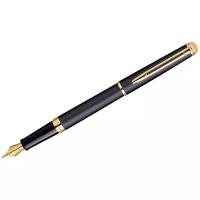 Ручка перьевая Waterman "Hemisphere Matt Black GT" синяя, 0,8мм, подарочная упаковка