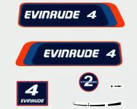 Наклейка для лодочного мотора Evinrude 4