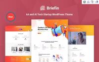 Шаблон Wordpress Briefin is an IoT and AI Tech Startup Responsive Тема WordPress
