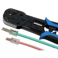 Инструмент обжимной для сквозных разъемов RJ45 серии PLEZ Hyperline HL-3H00010