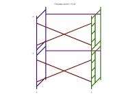Леса строительные (ДхВ) 3х4 метра без настилов