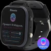 Aimoto Часы-телефон Aimoto IQ 4G с голосовым помощником Маруся детские, черные