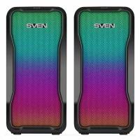 SVEN 435 Колонки 2.0 чёрные (USB, 2x5 Вт(RMS), RGB подсветка)