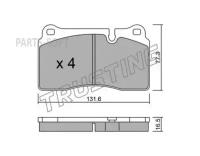 TRUSTING 7110 К-т дисков. тормоз. колодок