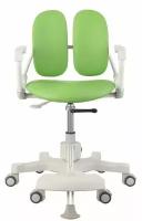 Детское ортопедическое кресло Duorest Duokids DR-280DDS высота регулируется, макс. нагрузка 60 кг, двойная спинка DR-280DDS 2SEN1 зеленый