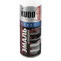 Аэрозольная алкидная краска для радиаторов отопления Kudo KU-5102, матовая, 520 мл, белая
