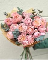 Букет Роз Джульетта кустовые пионовидные розы, красивый букет цветов, шикарный, цветы премиум, роза
