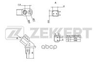 Датчик Abs Передн. Ford Focus Ii 04-, Mondeo Iv 07-, Galaxy Ii 06-, C-Max I, Ii 07-, Mazda 3 I, Ii 03-, Volvo S40 Ii 04- Zekk