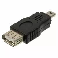 Переходник USB2.0 NingBo mini USB B (m) - USB A(f)