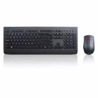 Комплект (клавиатура+мышь) Lenovo Combo 4X30H56821, USB, беспроводной, черный