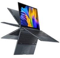 14" Ноутбук ASUS Zenbook 14 Flip UP5401EA-KN119W (2880x1800, Intel Core i7 1165G7 2.8 ГГц, RAM 16 ГБ, SSD 512 ГБ, Windows 11 Home), 90NB0V41-M006P0, серый