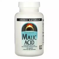 Source Naturals, яблочная кислота, 2500 мг, 120 таблеток