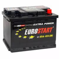 Аккумулятор автомобильный EUROSTART Extra Power 60 Ah 480 A обратная полярность 242x175x190